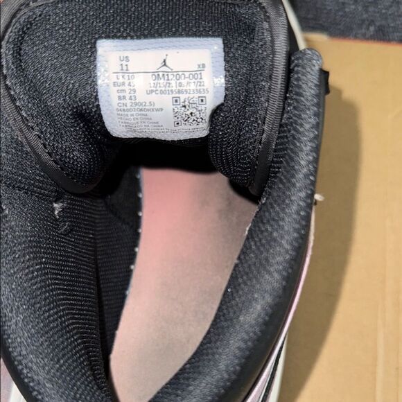 Air Jordan Retro 1 Black White purple Shoes main image 8